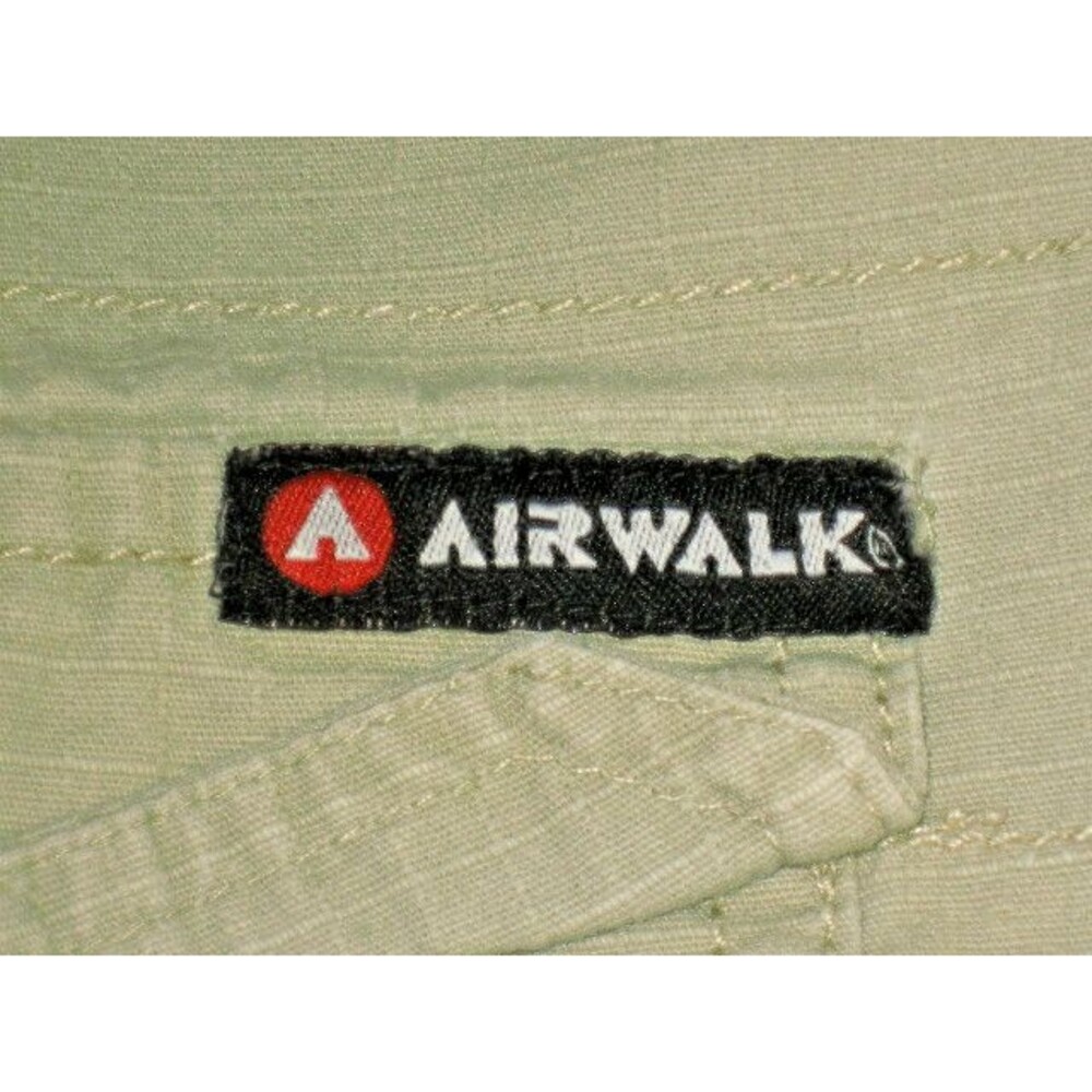 Mens Airwalk Tan Ripstop Cotton Flat Front Board Casual Shorts sz 30x10 - Picture 5 of 6